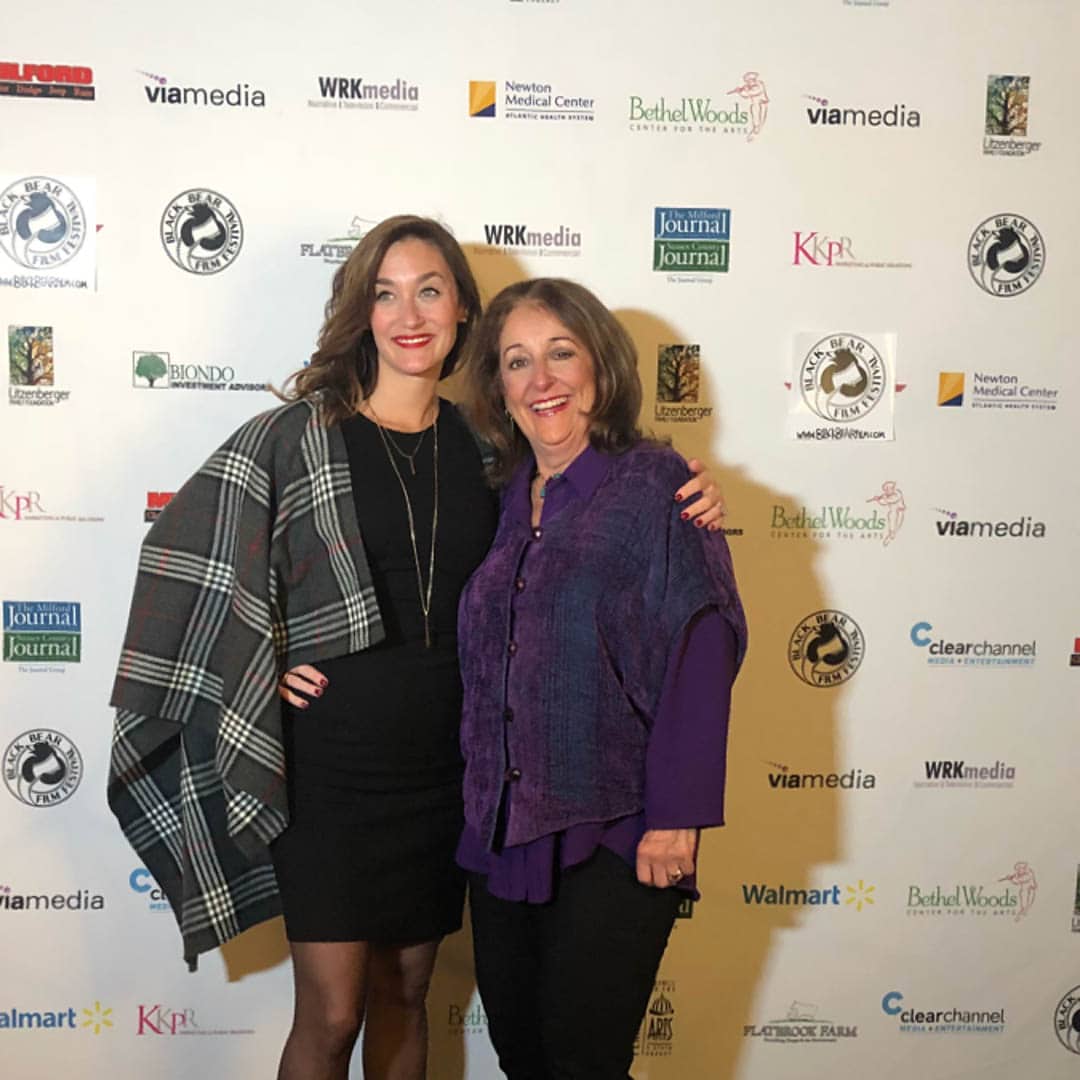 Katrina Foster with Adriane Wendell at The Black Bear Film Festival