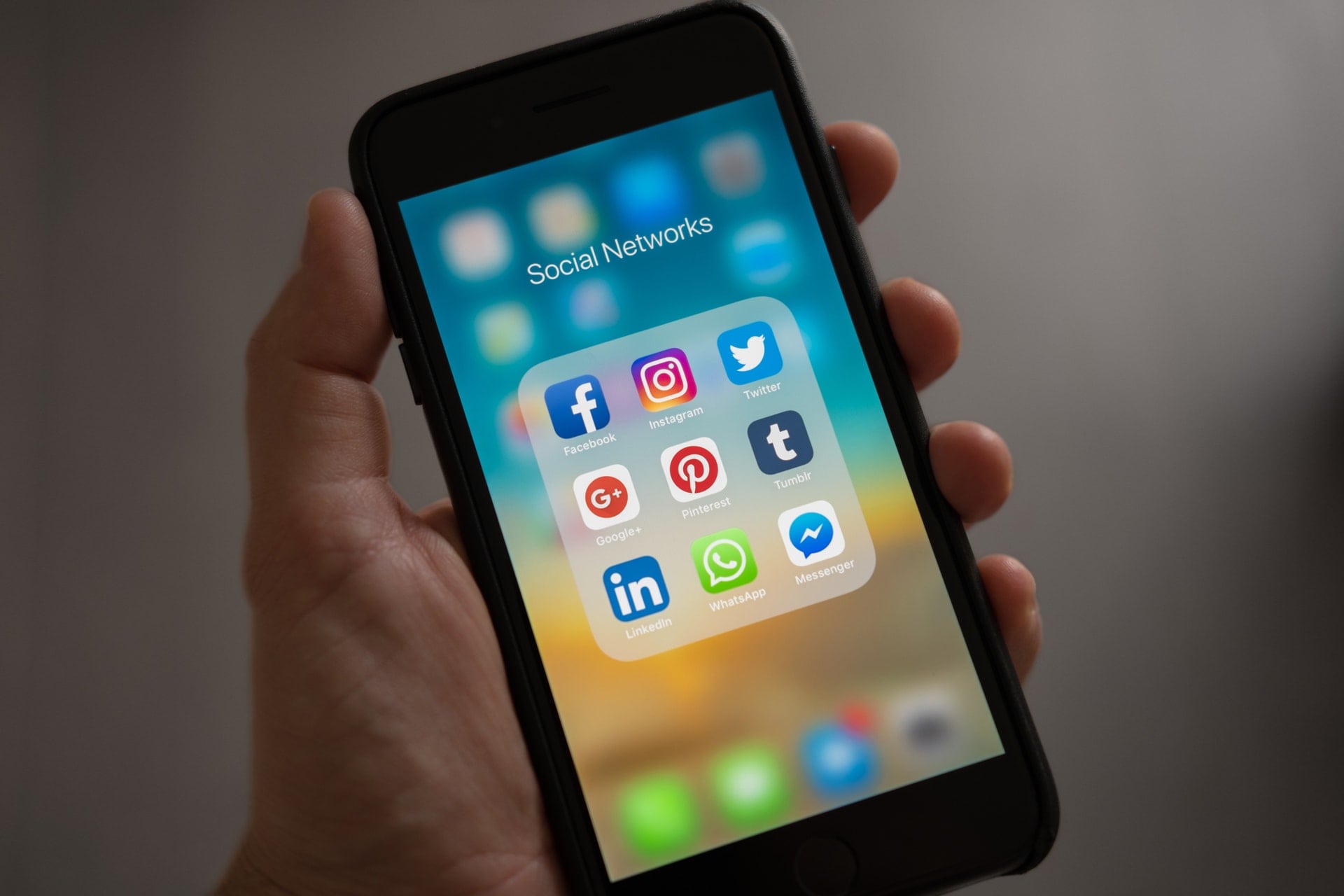 Social Media Marketing Apps on mobile device