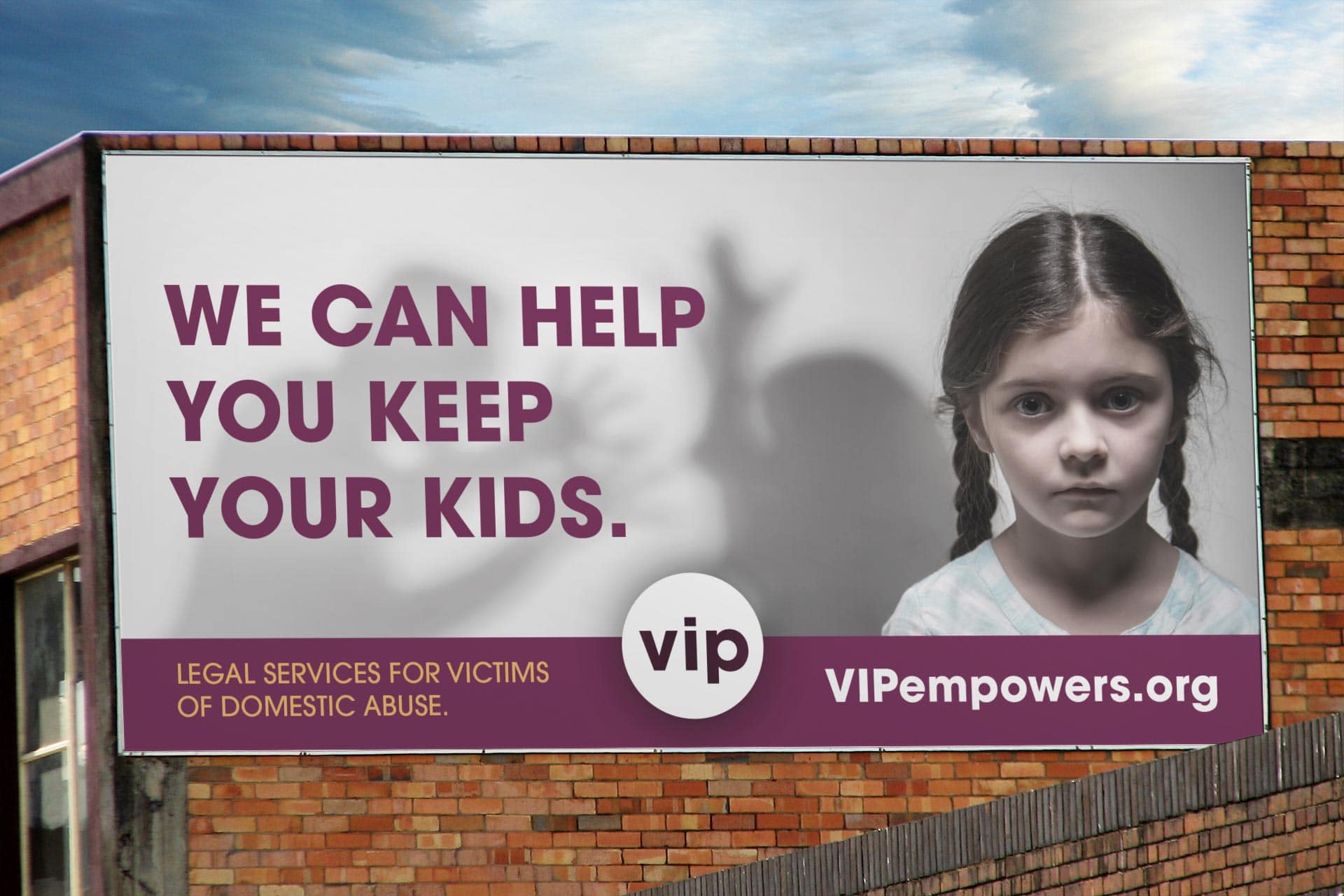 vip billboard about domestic abuse