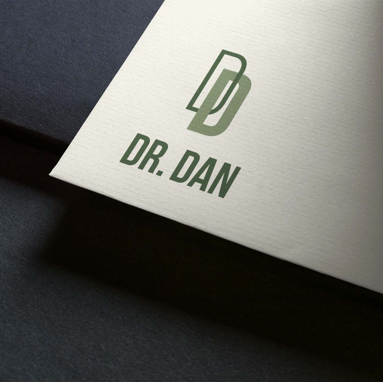 Dr. Dan logo on paper